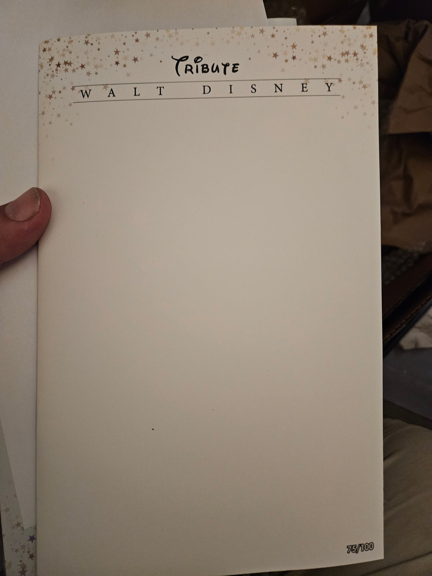 Tribute: Walt Disney Blank