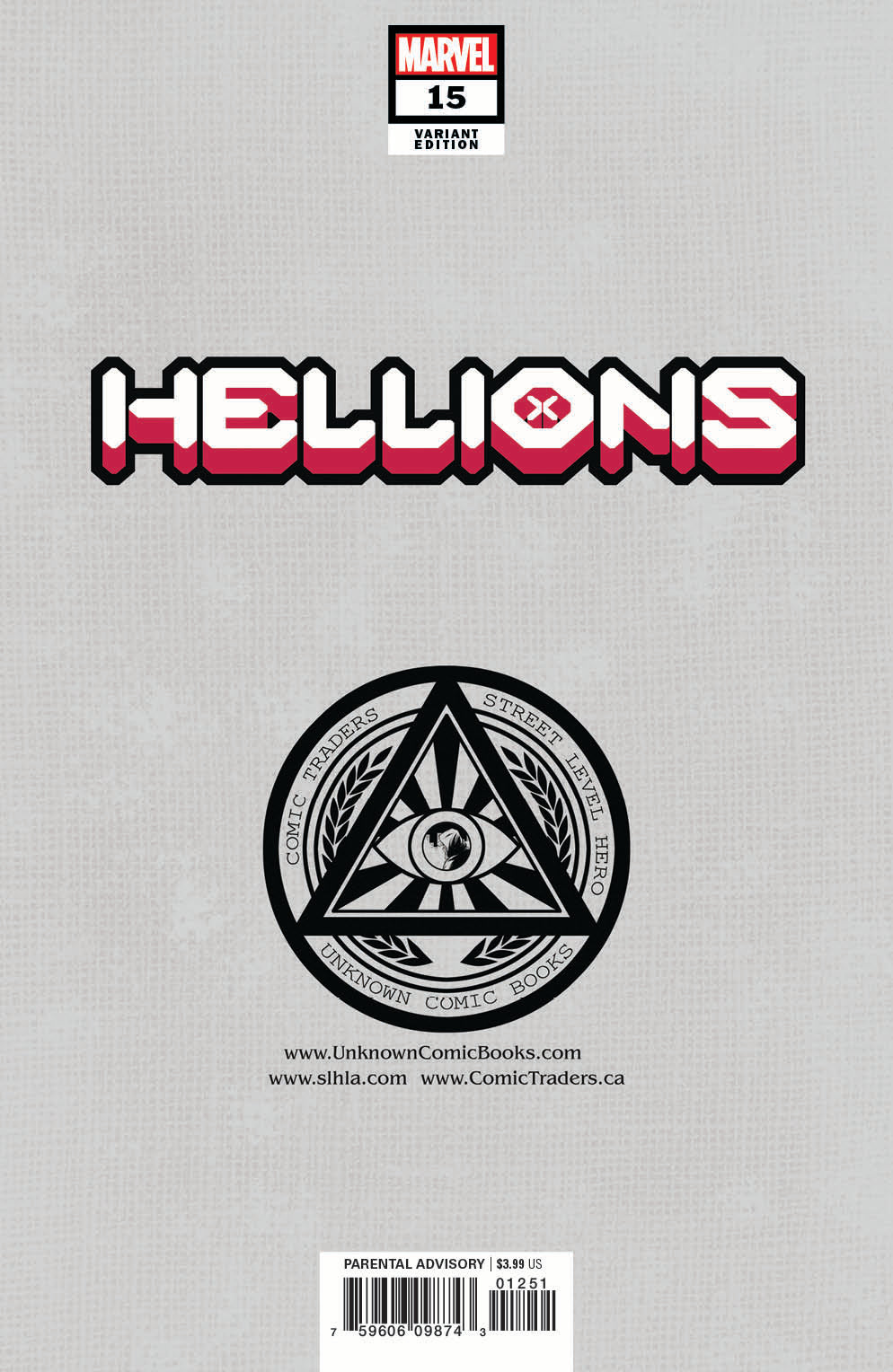 HELLIONS #15 UNKNOWN COMICS STEPHANIE HANS EXCLUSIVE VIRGIN VAR (09/01/2021)